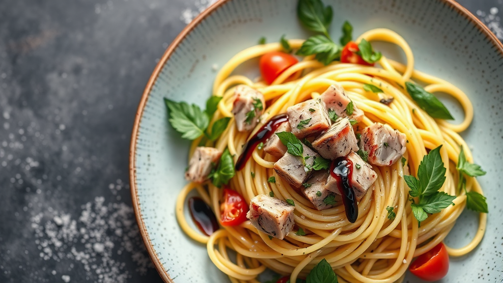 Pasta with Tuna & Balsamic Dressing