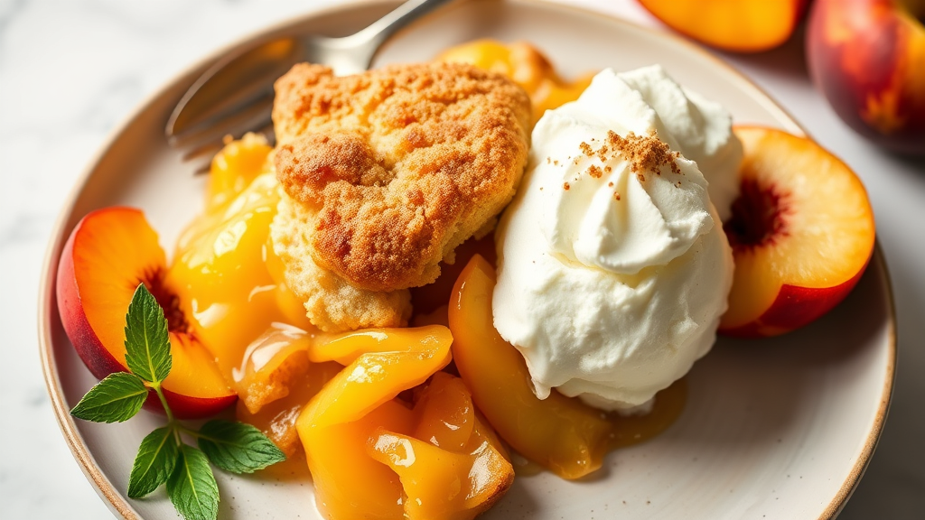 Peach Bisquick Cobbler