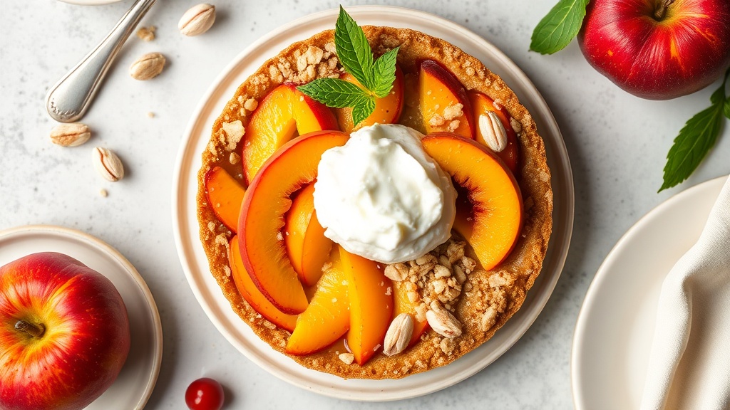 Peach Cobbler with Almond Crust