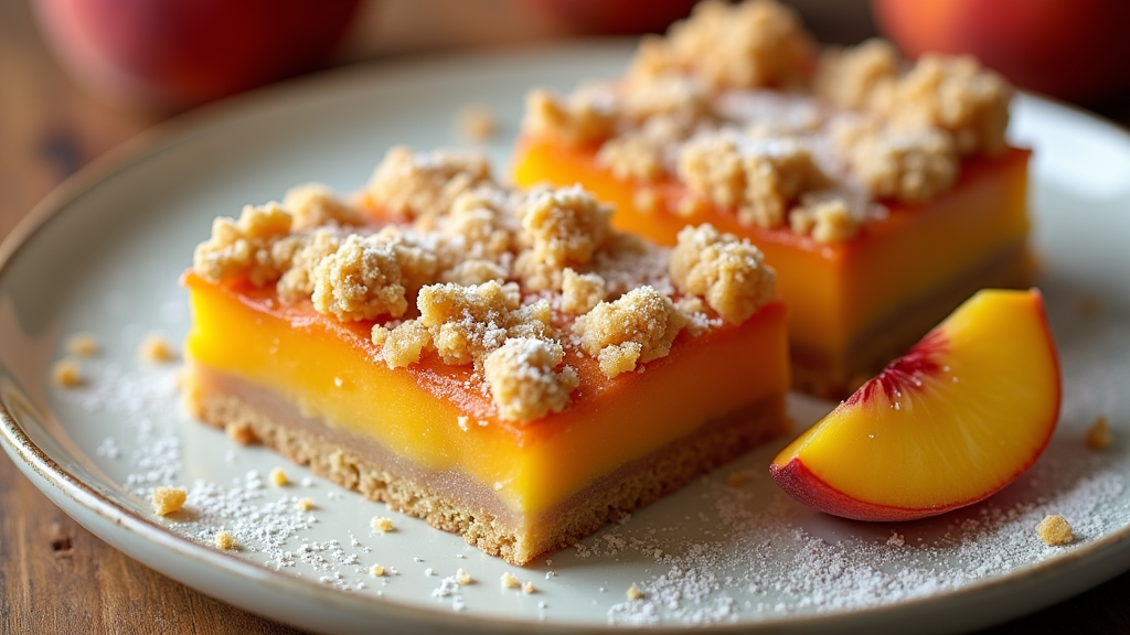 Peach Crumb Bars