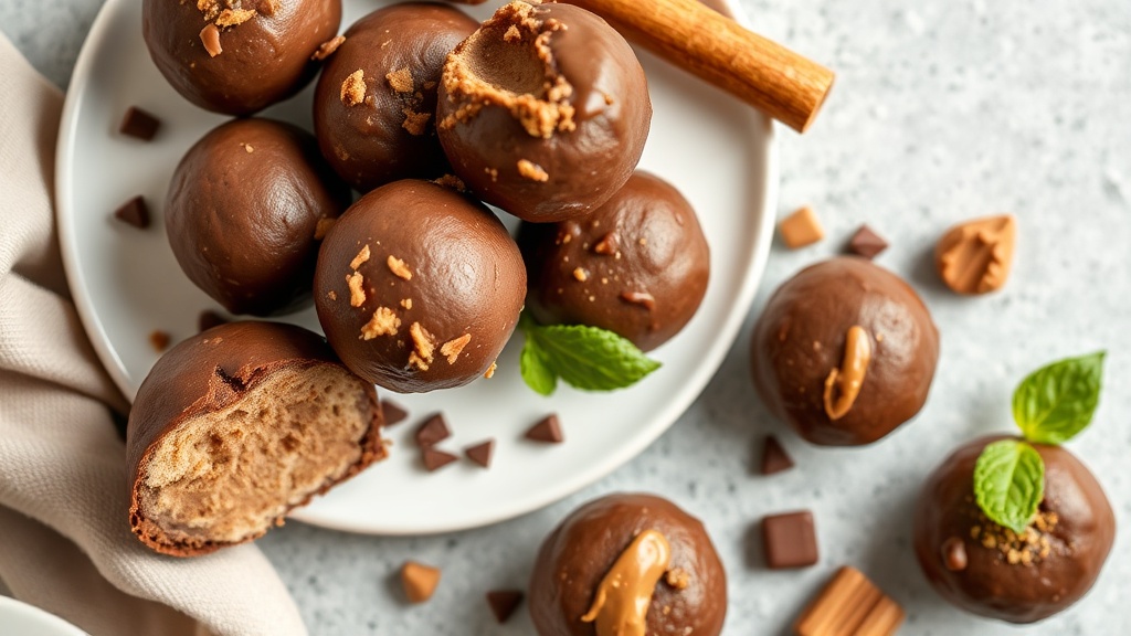 Peanut Butter Chocolate Protein Bites