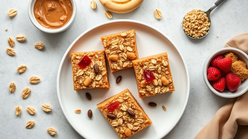 Peanut Butter Oat Protein Bars