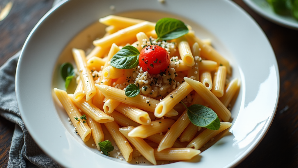Penne Carbonara with a Twist