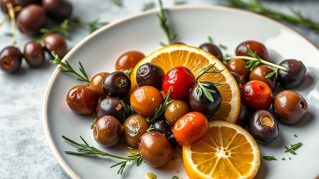 Persian Marinated Olives with Citrus and Herbs
