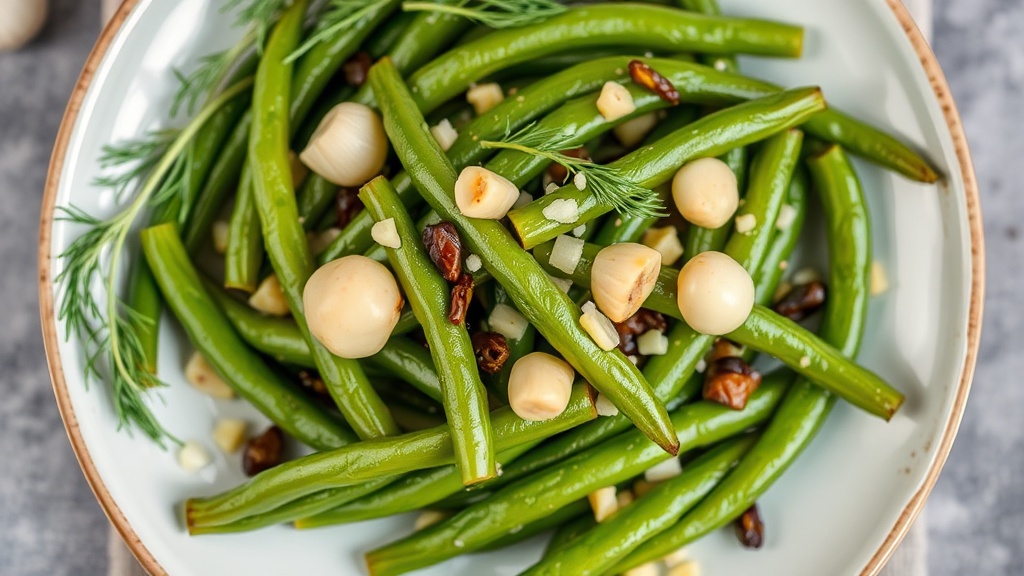 Pickled Green Beans with Garlic and Dill