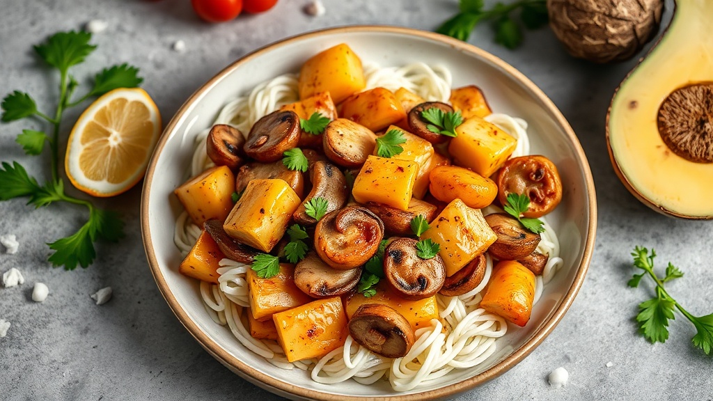 Pineapple Chicken Stir-Fry with Mushrooms