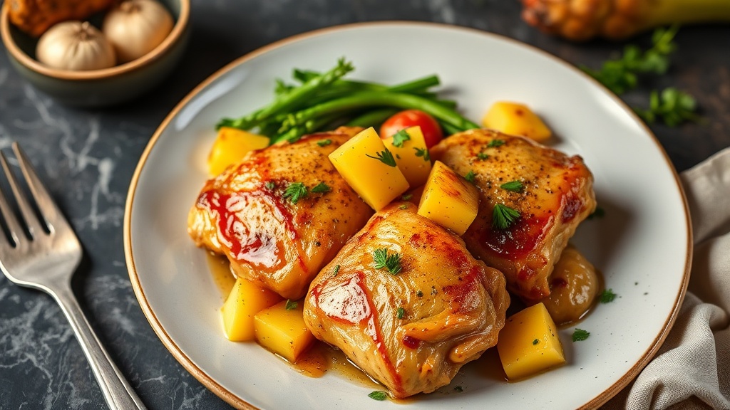 Pineapple-Ginger Chicken Thighs