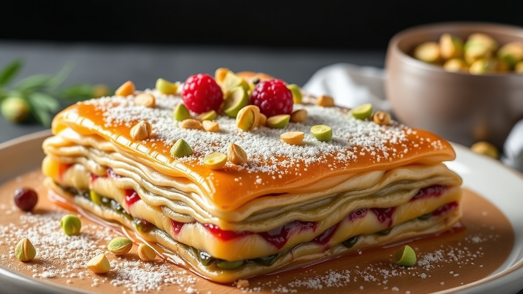 Pistachio and Rose Water Baklava (Copycat Recipe)