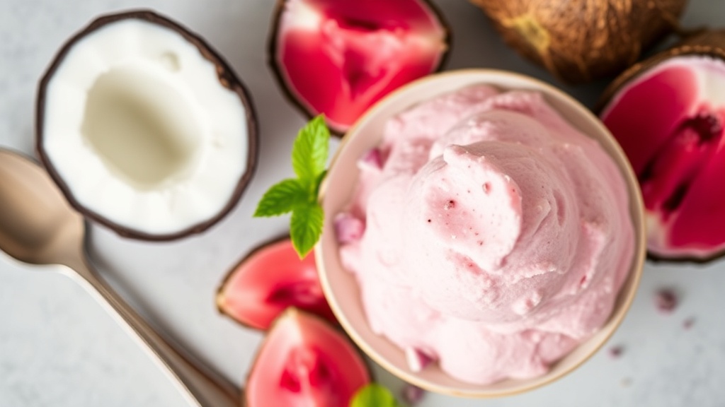 Pitaya Coconut Ice Cream (Dairy-Free & Gluten-Free)