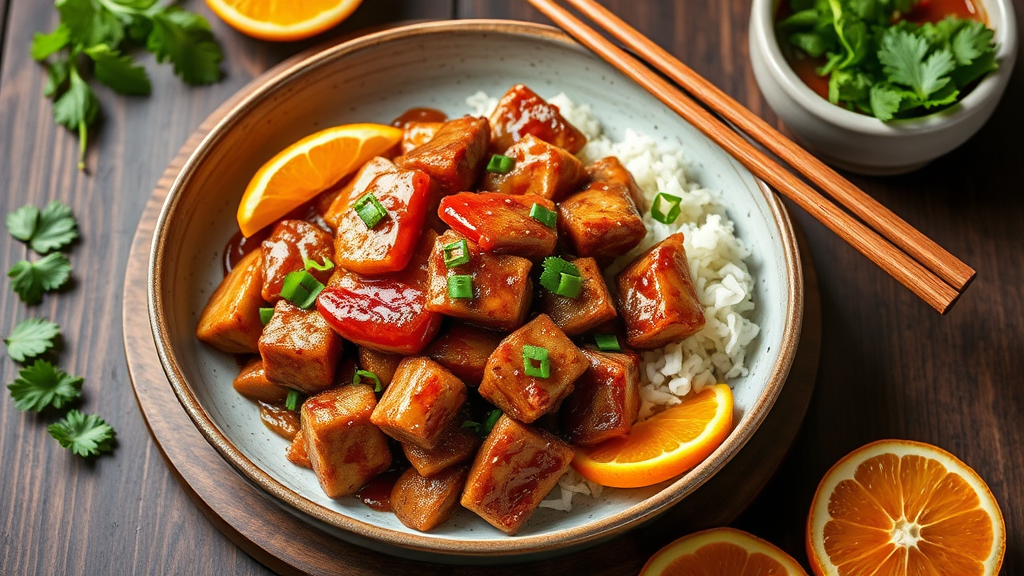 Pork Stir-Fry with Ginger-Orange Glaze