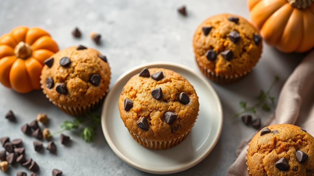 Pumpkin Chocolate Chip Muffins
