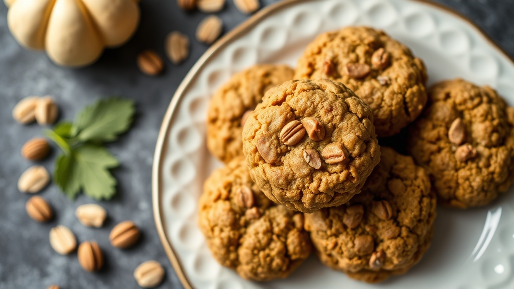 Pumpkin Oatmeal Peanut Butter Cookies