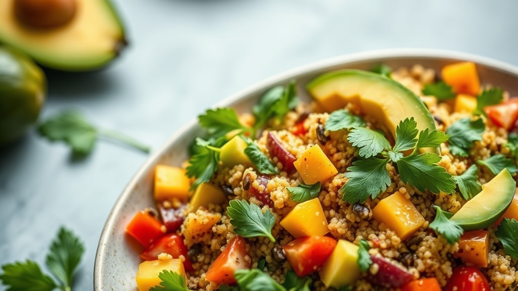 Quinoa Mango Avocado Salad