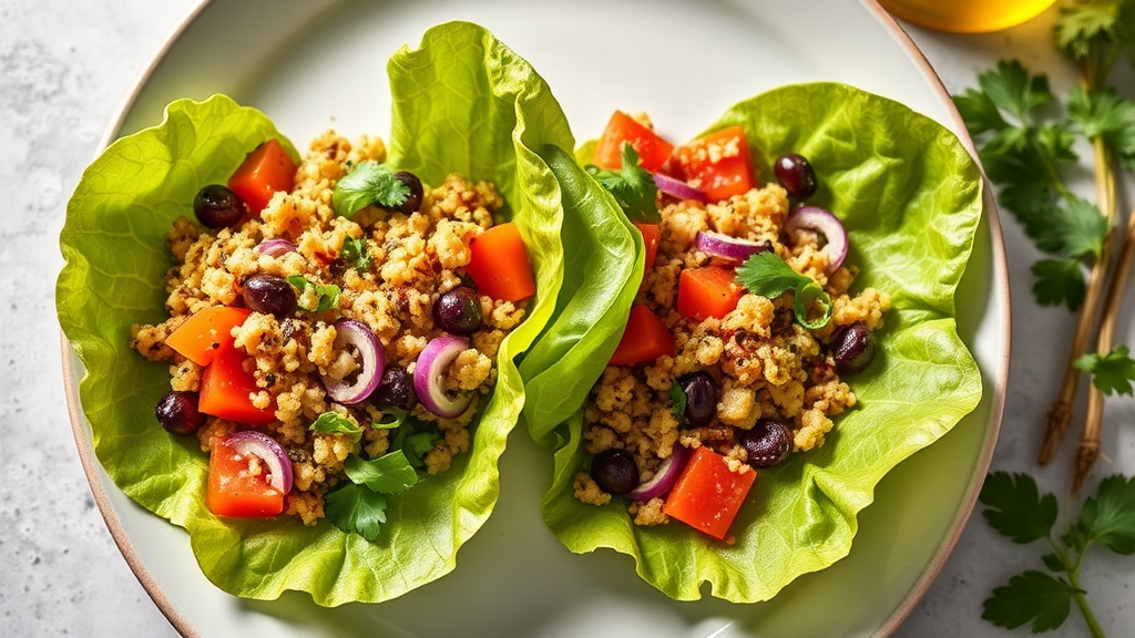 Quinoa Veggie Lettuce Wraps
