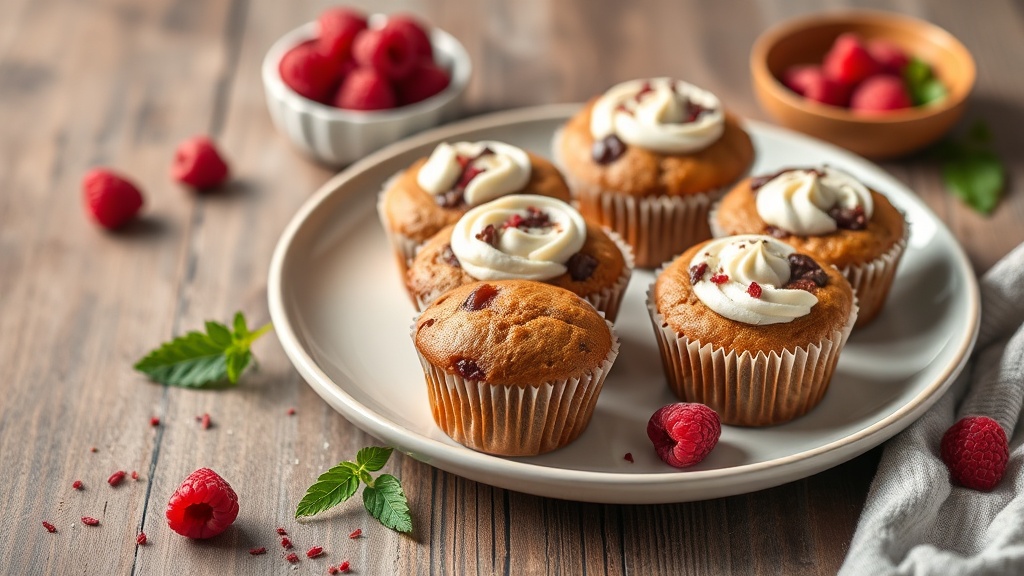 Raspberry Chocolate Cream Cheese Muffins