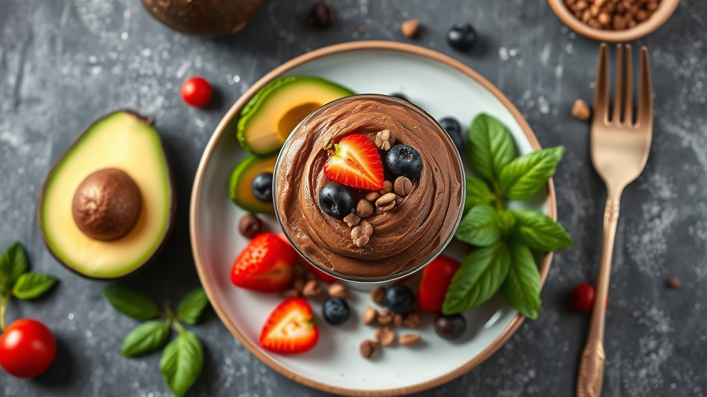Raw Vegan Chocolate Avocado Mousse