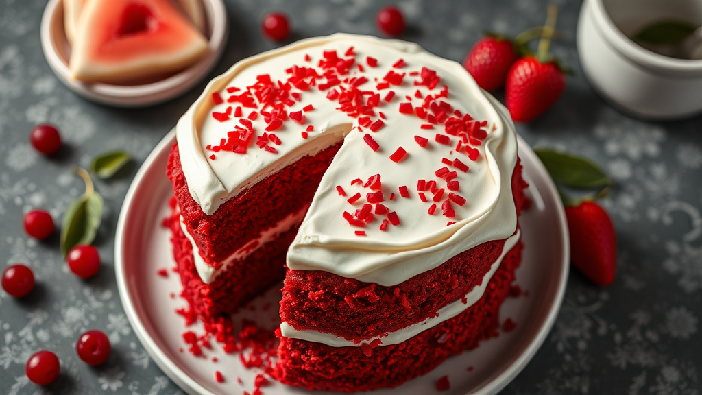 Red Velvet Cake with Cream Cheese Frosting