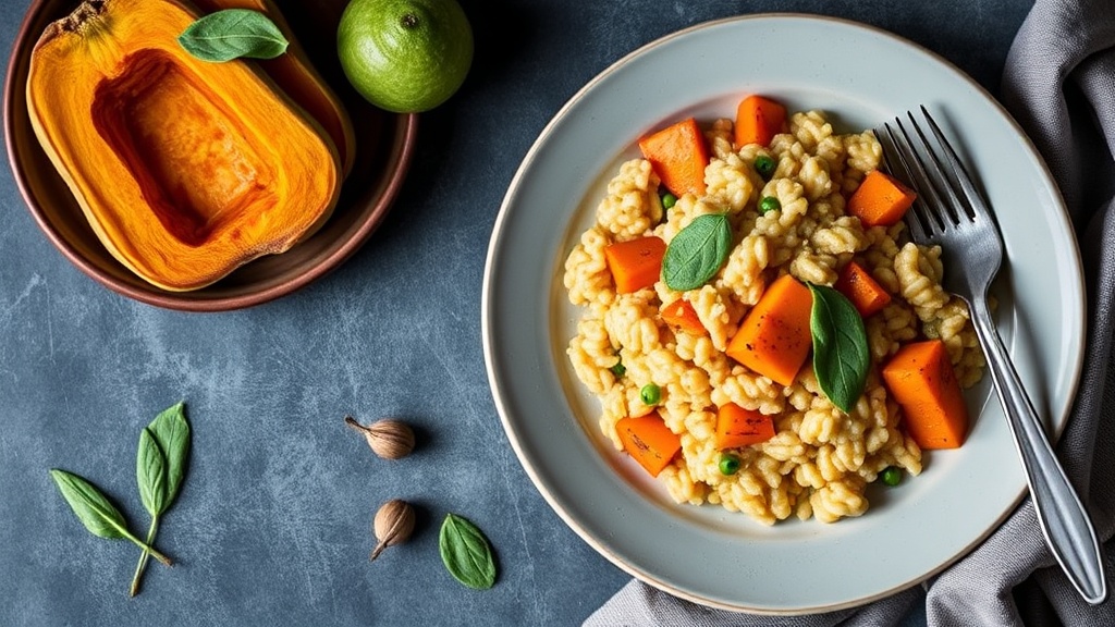 Roasted Butternut Squash and Sage Risotto