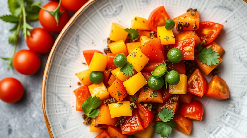 Roasted Tomato and Mango Salsa