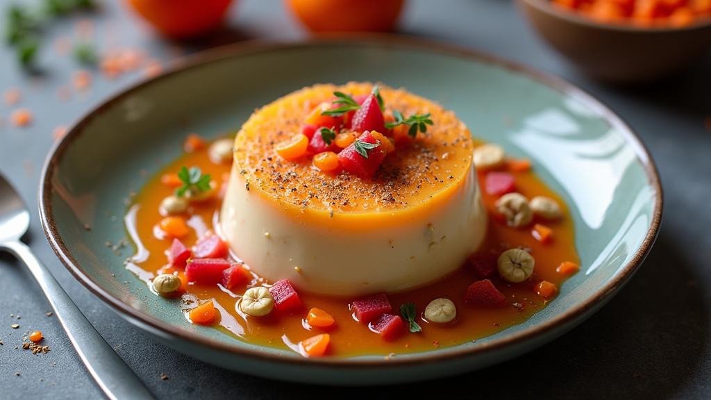 Rose and Cardamom Chia Pudding with Carrot and Nut Semiya