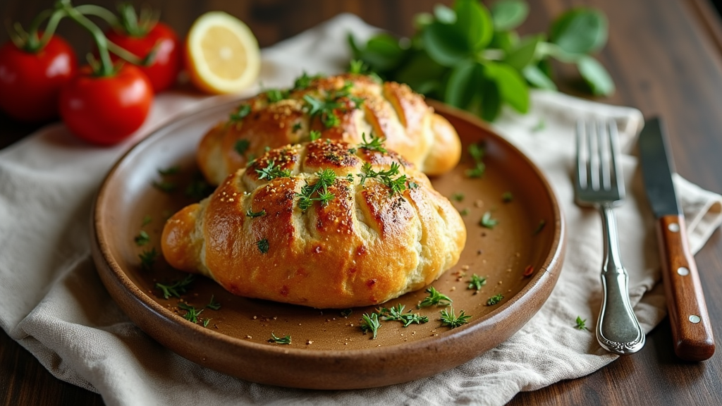 Rustic Bread La Miche with Herb Infusion