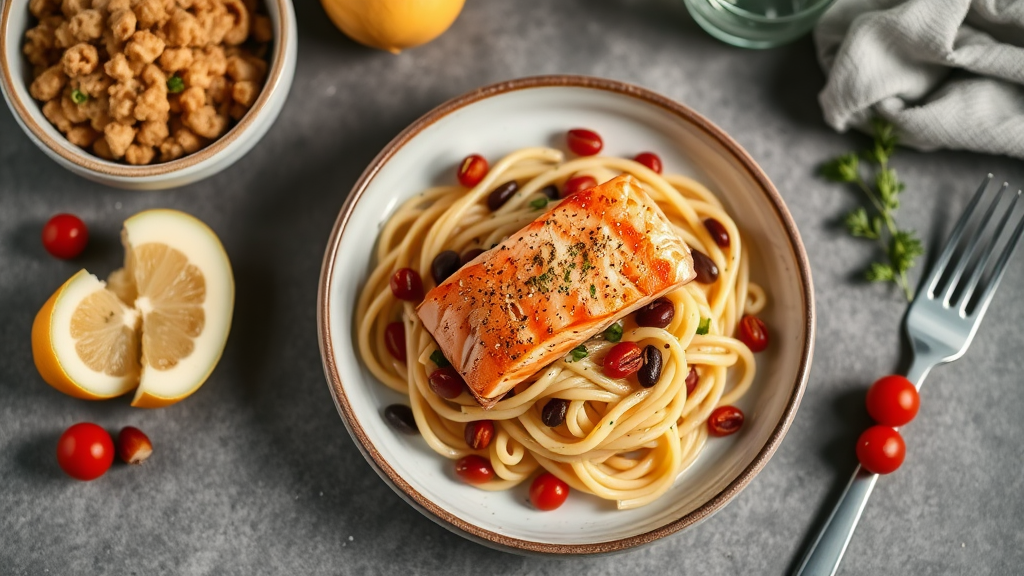 Salmon and Bean Pasta Bake