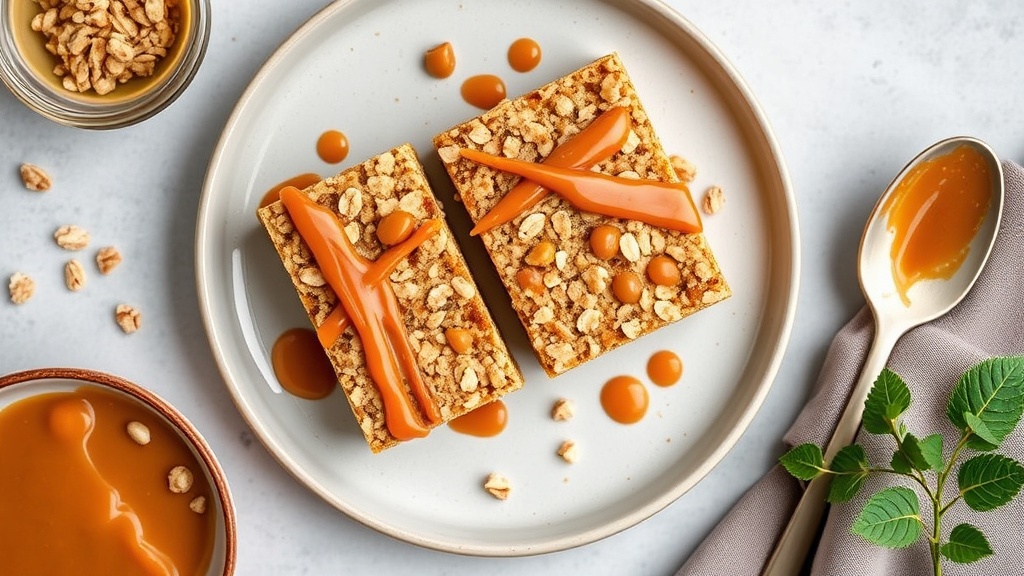 Salted Caramel Protein Oat Bars