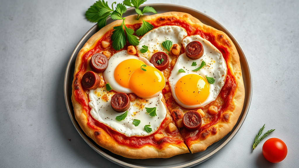 Sausage and Egg Pizza