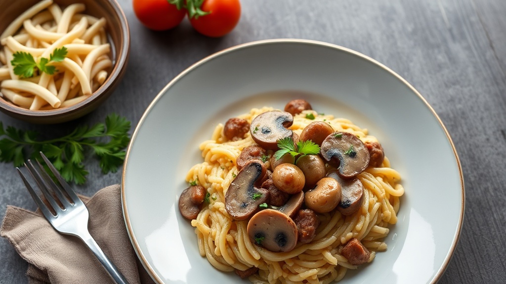 Sausage and Mushroom Risotto