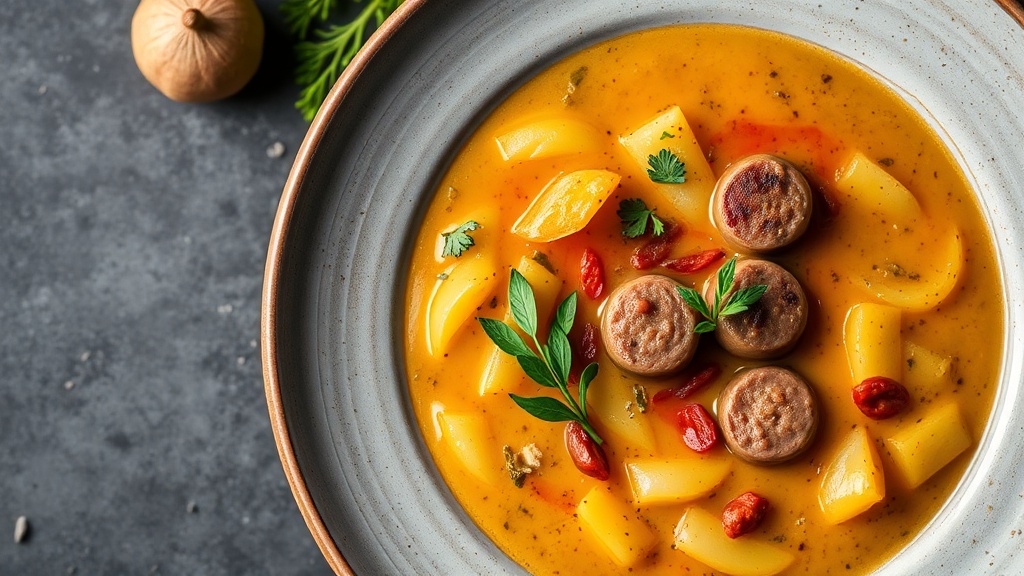 Sausage Potato Soup with a Twist
