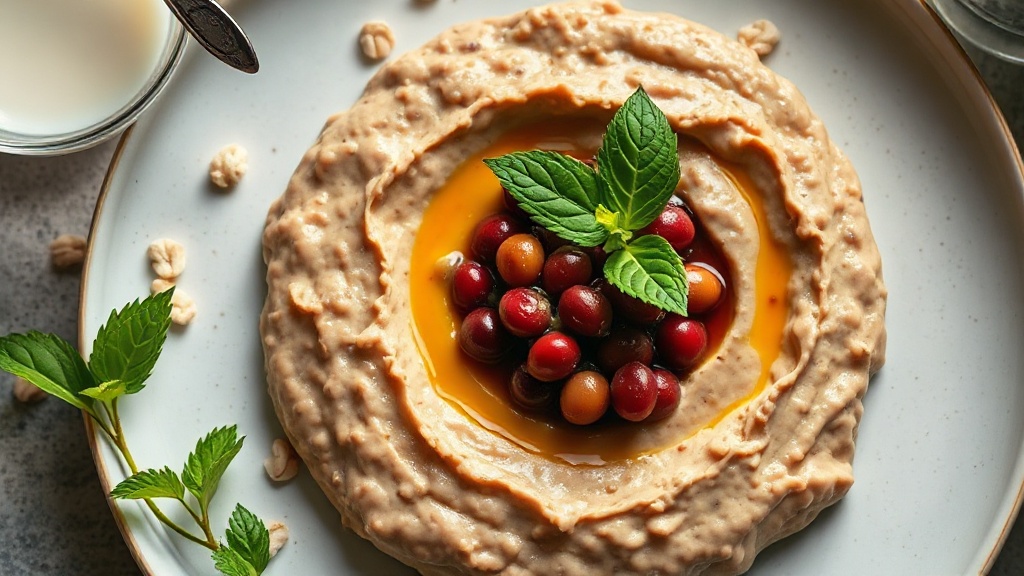 Savory Bean Paste with Oat and Lentil Milk