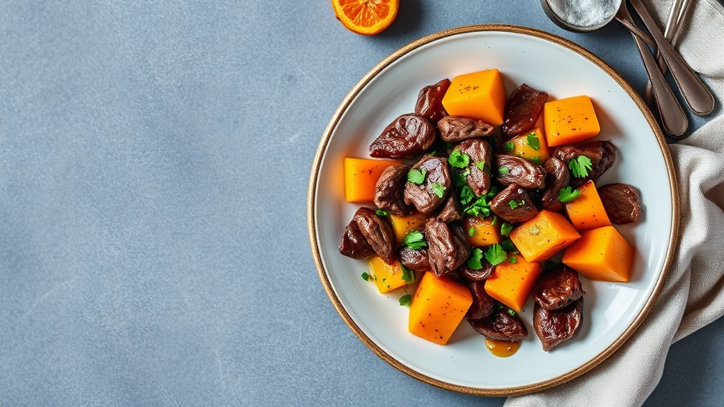 Savory Beef and Butternut Squash Skillet