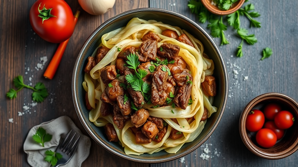 Savory Beef and Cabbage Skillet