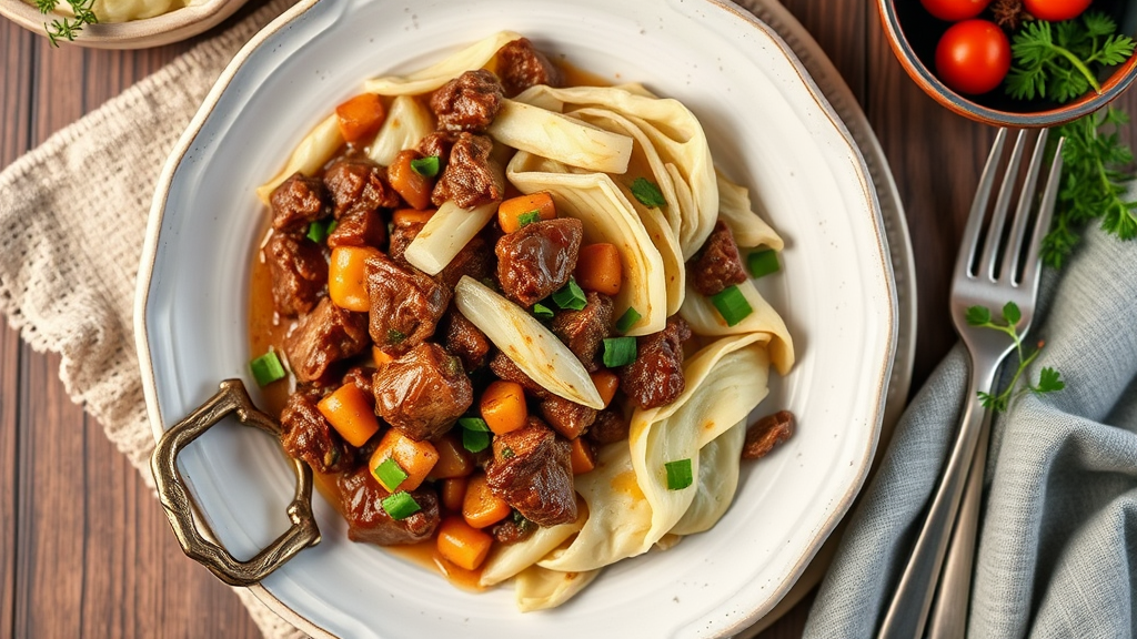 Savory Beef and Cabbage Skillet
