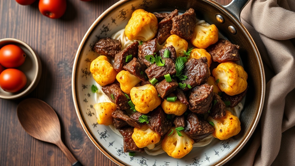 Savory Beef and Cauliflower Skillet