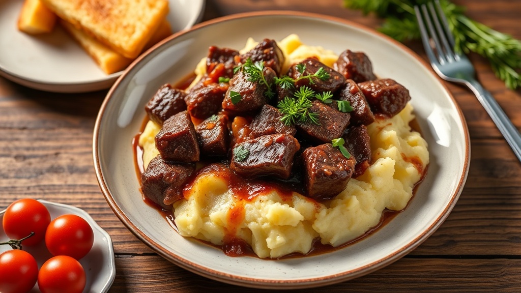 Savory Beef and Mashed Potato Bake