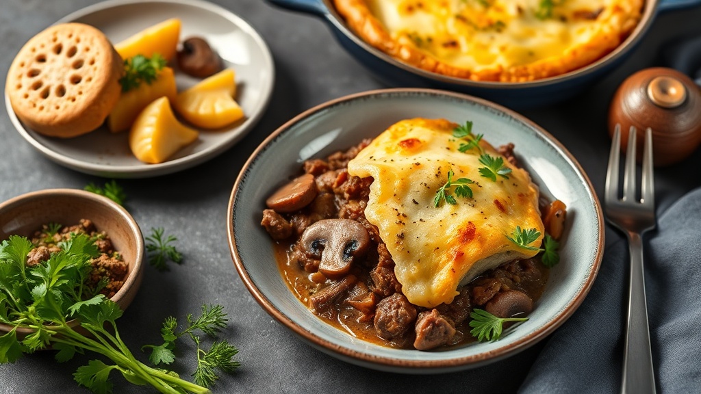 Savory Beef and Mushroom Shepherd's Pie