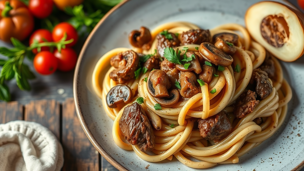 Savory Beef and Mushroom Stroganoff
