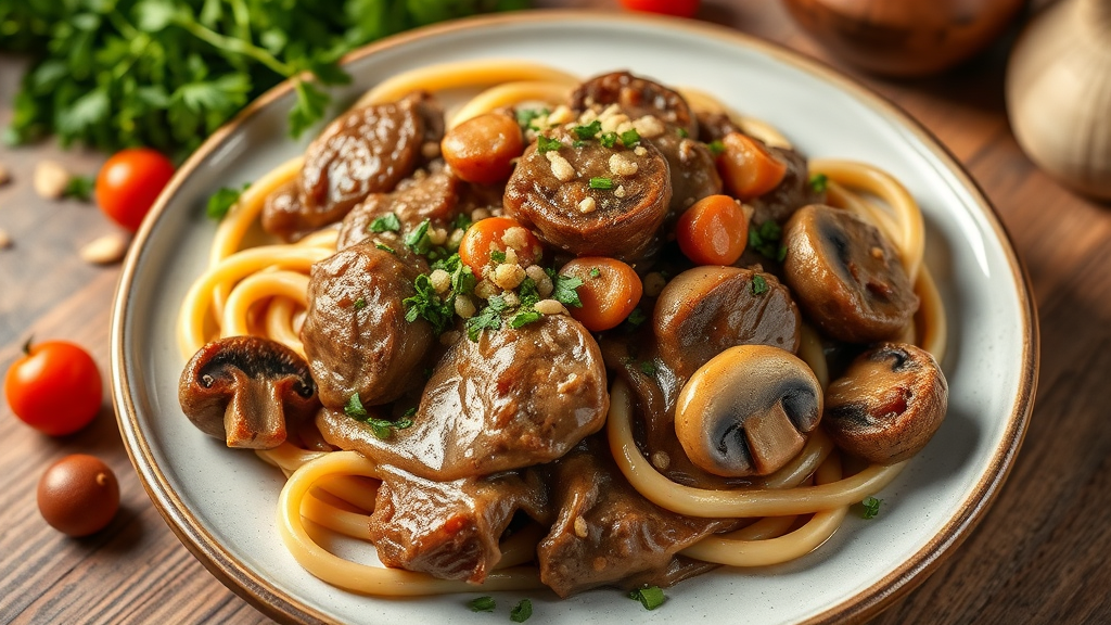Savory Beef and Mushroom Stroganoff