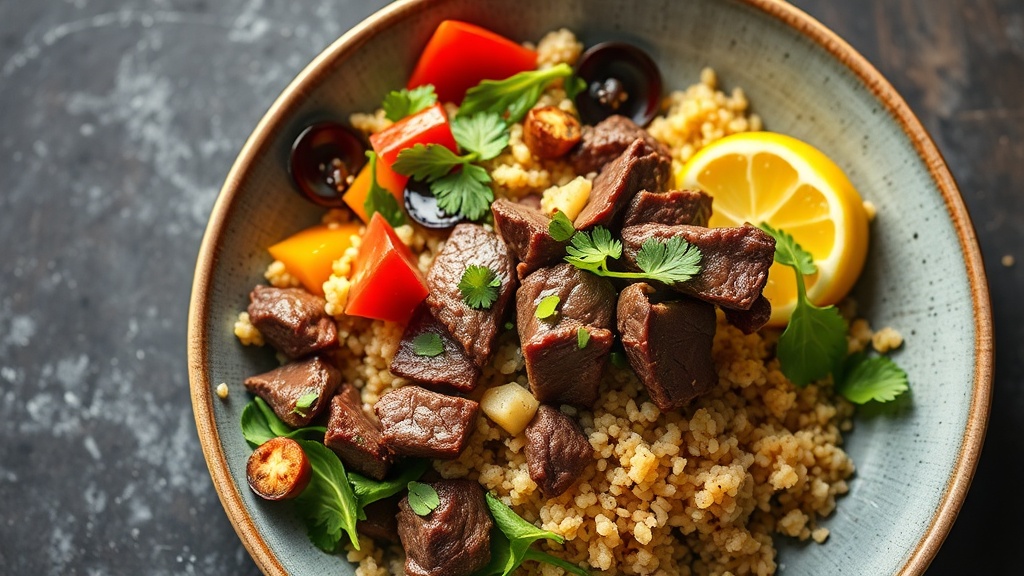 Savory Beef and Vegetable Quinoa Bowl