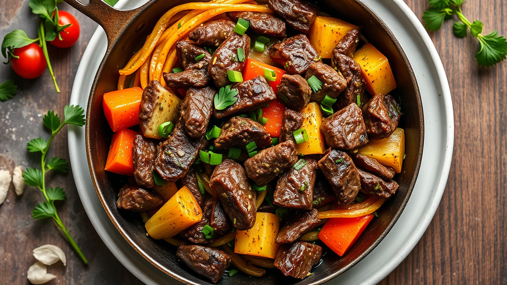 Savory Beef and Veggie Skillet