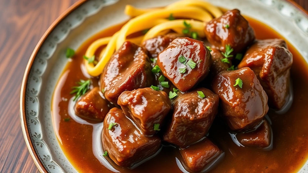Savory Beef Tips in Rich Gravy