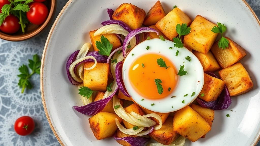 Savory Cabbage and Potato Breakfast Bowl