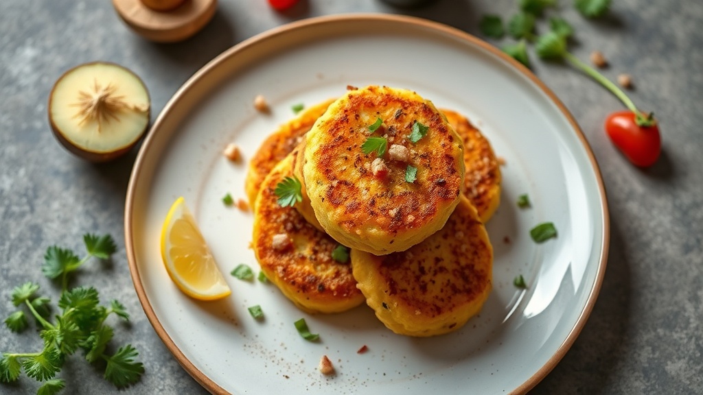 Savory Cassava and Potato Fritters