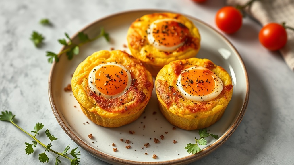 Savory Cassava Flour Egg Muffins
