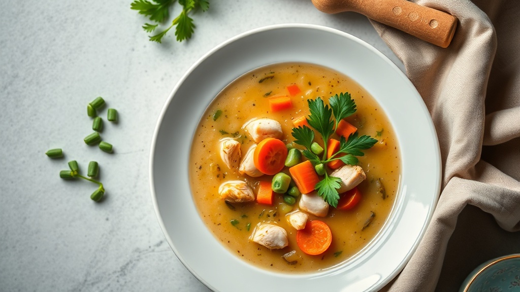 Savory Celery and Carrot Chicken Soup