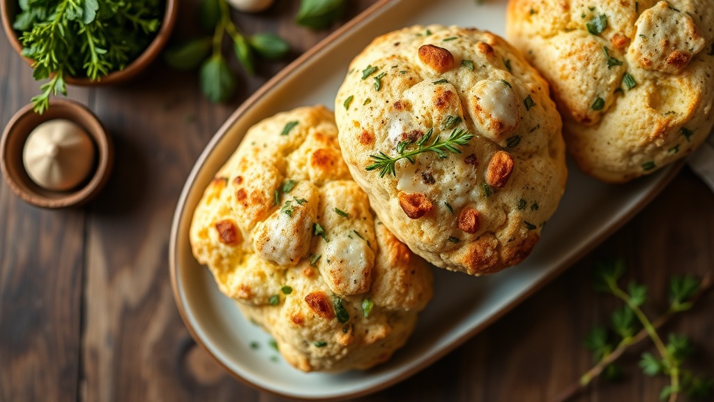 Savory Cheddar and Herb Scones