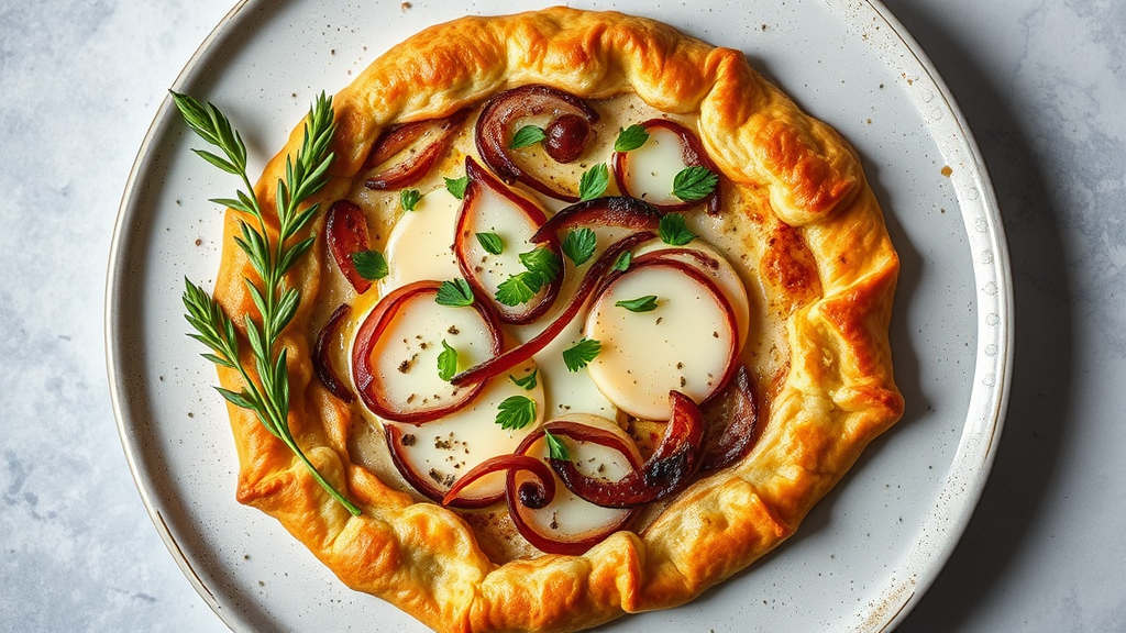 Savory Cheese and Onion Galette