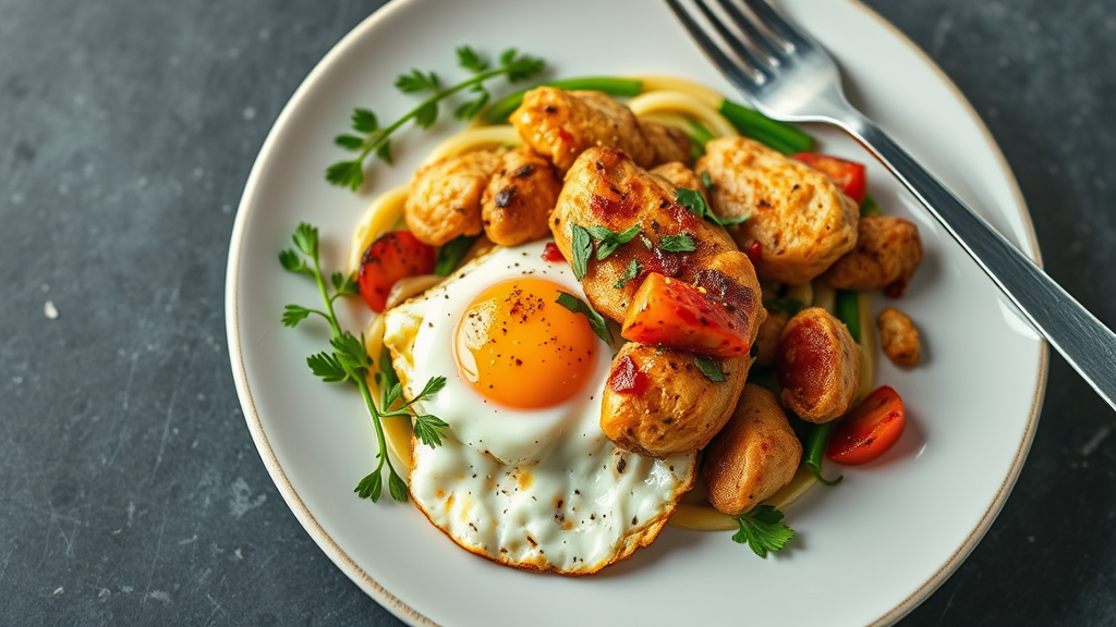 Savory Chicken and Egg Skillet