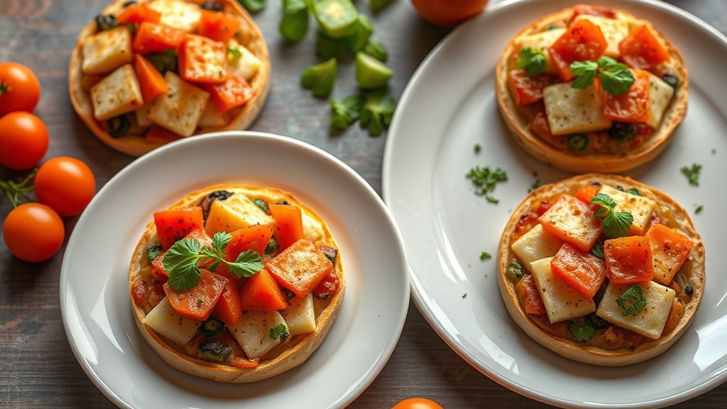 Savory English Muffin Pizzas